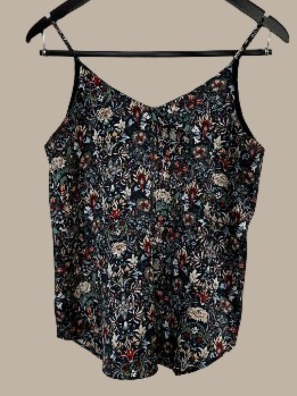 T Tahari | Gothic Botanical Spaghetti Strap Camisole - Size Small